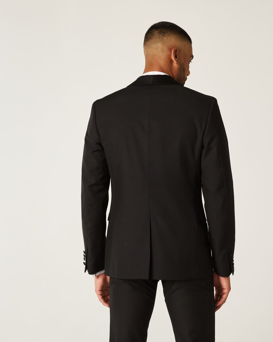 Mens Black Chintz Tuxedo Jacket